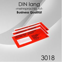 BUSINESS Lieferscheintaschen DIN lang ROT 