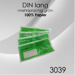 B-Ware 1.000 Papier Lieferscheintaschen DIN lang 