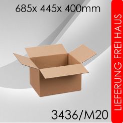 600x Faltkarton M20 - 685x 445x 400mm 