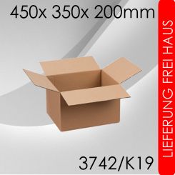 70x Faltkarton K19 - 450x 350x 200mm 