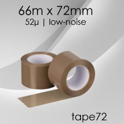 Meko tape72 - 72mm breit: Ab 6 Rollen - braun 