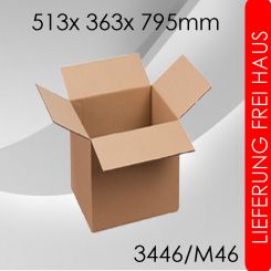 100x Faltkarton M46 - 513x 363x 795mm 