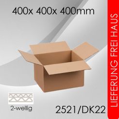 Faltkarton 2-wellig DK22 - 400x 400x 400mm 