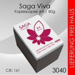 5.000 Blatt Saga Viva Kopierpapier A4 - 80g 