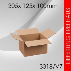 3.500x Faltkarton V7 - 305x 125x 100mm 