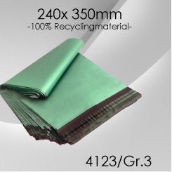 100x LeoBagECO Folienversandtaschen Gr. 3 - 240 x 350mm (DIN A4) 