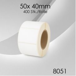 1 Rolle à 400 Stk. Thermoetiketten 50x 40mm 