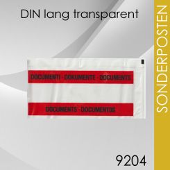 SoPo 4.000 Lieferscheintaschen DIN lang transparent 