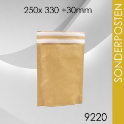 Faltentaschen 250x 330mm mit 3cm Bodenfalte 