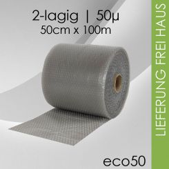 POSTEN: Luftpolsterfolie 50cm x 100m - Recycling 