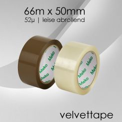 Meko Klebeband velvetTape LEISE: Ab 6 Rollen 6 Rollen transparent