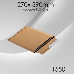 100x Wellpappversandtasche 1550 - 270x 390mm 