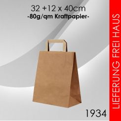 Kraftpapier Tragetaschen 32 x 40cm 
