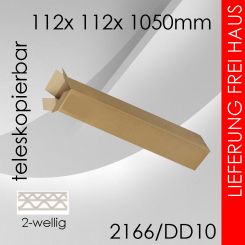 Teleskopkarton 2-wellig DD10 - 112x 112x 1050mm 50 Stück