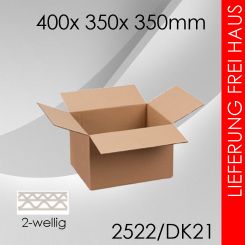 Faltkarton 2-wellig DK21 - 400x 350x 350mm 