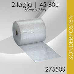 Posten 32x Luftpolsterfolie 50cm x 75m - Standard 