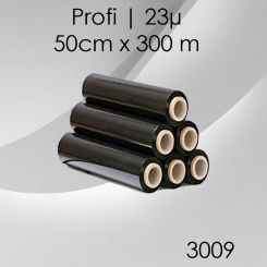 1x Handstretchfolie Profi 23µ schwarz 