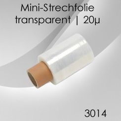 6x Mini-Stretchfolie transparent 20µ 