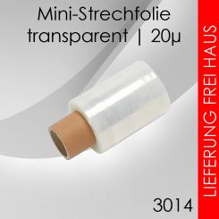 40x Mini-Stretchfolie transparent 20µ 