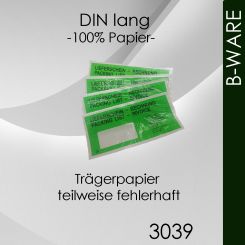 B-Ware Papier Lieferscheintaschen DIN lang 