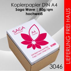 Office Kopierpapier Saga Wave A4 - 80g 10 Pack