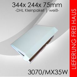Kleinpaket MX35W - 344x 244x 75mm weiß 