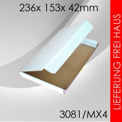 1.350x Maxibrief Gr. 4 - 236x 153x 42mm - weiß 