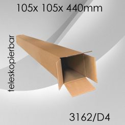 60x Teleskopkarton D4 - 105x 105x 440mm 