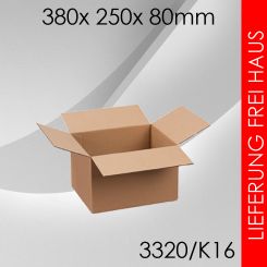 100x Faltkarton K16 - 380x 250x 80mm 