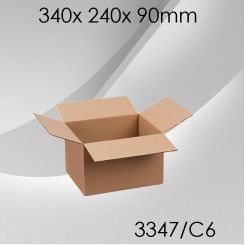 50x Faltkarton C6 - 340x 240x 90mm 