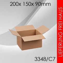 3.500x Faltkarton C7 - 200x 150x 90mm 