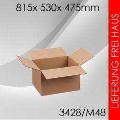 100x Faltkarton M48 - 815x 530x 475mm 