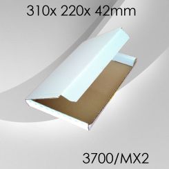 100x Maxibriefkarton Gr. 2 - 310x 220x 42mm - weiß 