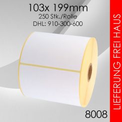 Versandlabel Thermoetiketten 103x 199mm 24 Rollen