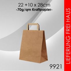 REST 1.000 Kraftpapier Tragetaschen 22 x 28cm 