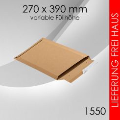 300x Wellpappversandtasche 1550 - 270x 390mm 