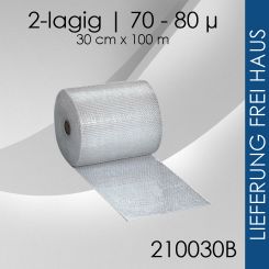 Luftpolsterfolie 30cm x 100m - Business 2 Rollen
