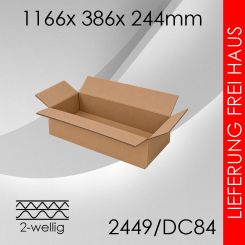 Faltkarton 2-wellig DC84 - 1166x 386x 244mm 