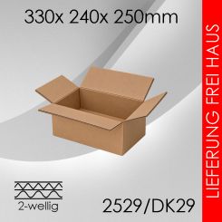 Faltkarton 2-wellig DK29 - 330x 240x 250mm 540 Stück