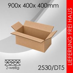 Faltkarton 2-wellig DT5 - 900x 400x 400mm 160 Stück