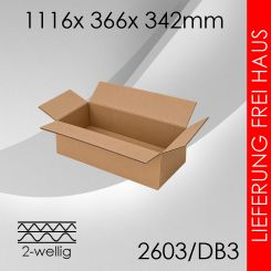 Faltkarton 2-wellig DB3 - 1116x 366x 342mm 