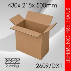 Faltkarton 2-wellig DX1 - 430x 215x 500mm 