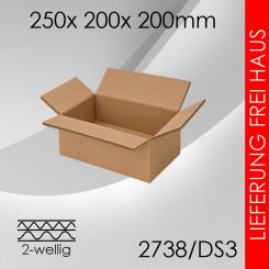 DW-Faltkarton DS3 - 250x 200x 200mm 