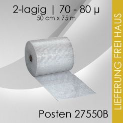 SoPo 2x Luftpolsterfolie 50cm x 75m - Business 