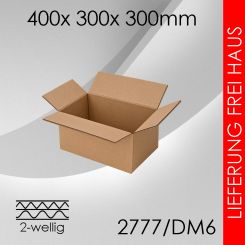 Faltkarton 2-wellig DM6 - 400x 300x 300mm 35 Stück