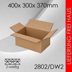 Faltkarton 2-wellig DW2 - 400x 300x 370mm 
