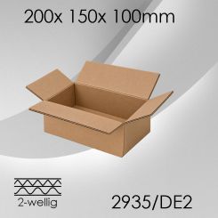 60x Faltkarton 2-wellig DE2 - 200x 150x 100mm 