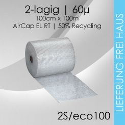Luftpolsterfolie 100cm x 100m - Standard 50-60µ 1 Rolle