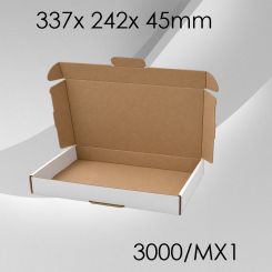 100x Maxibrief Gr. 1 - 337x 242x 45mm- weiß 
