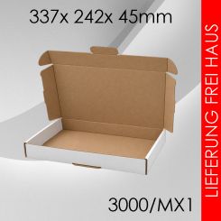 600x Maxibrief Gr. 1 - 337x 242x 45mm - weiß 